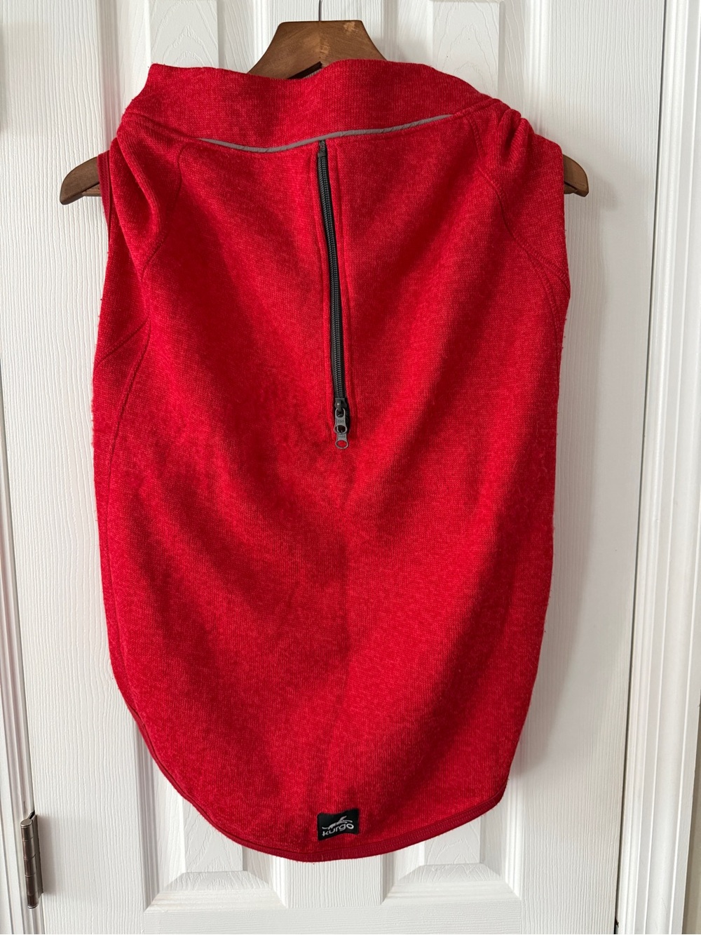 Kurgo XL Red Fleece Dog Jacket Reflective Zip Winter Coat Large Dog